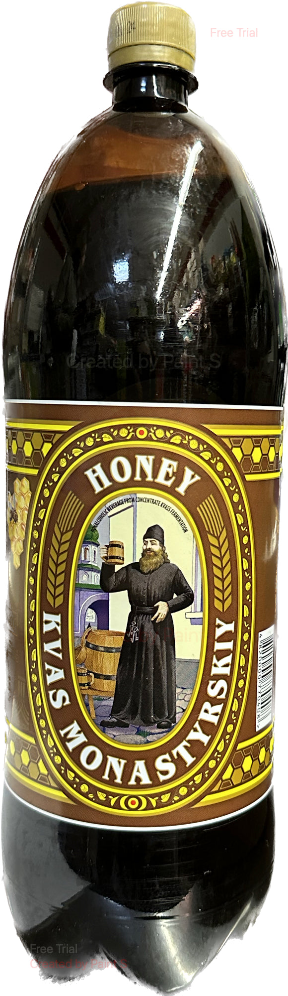 2527: KVAS MONASTYRSKY - HONEY - 6/2L - $3.2