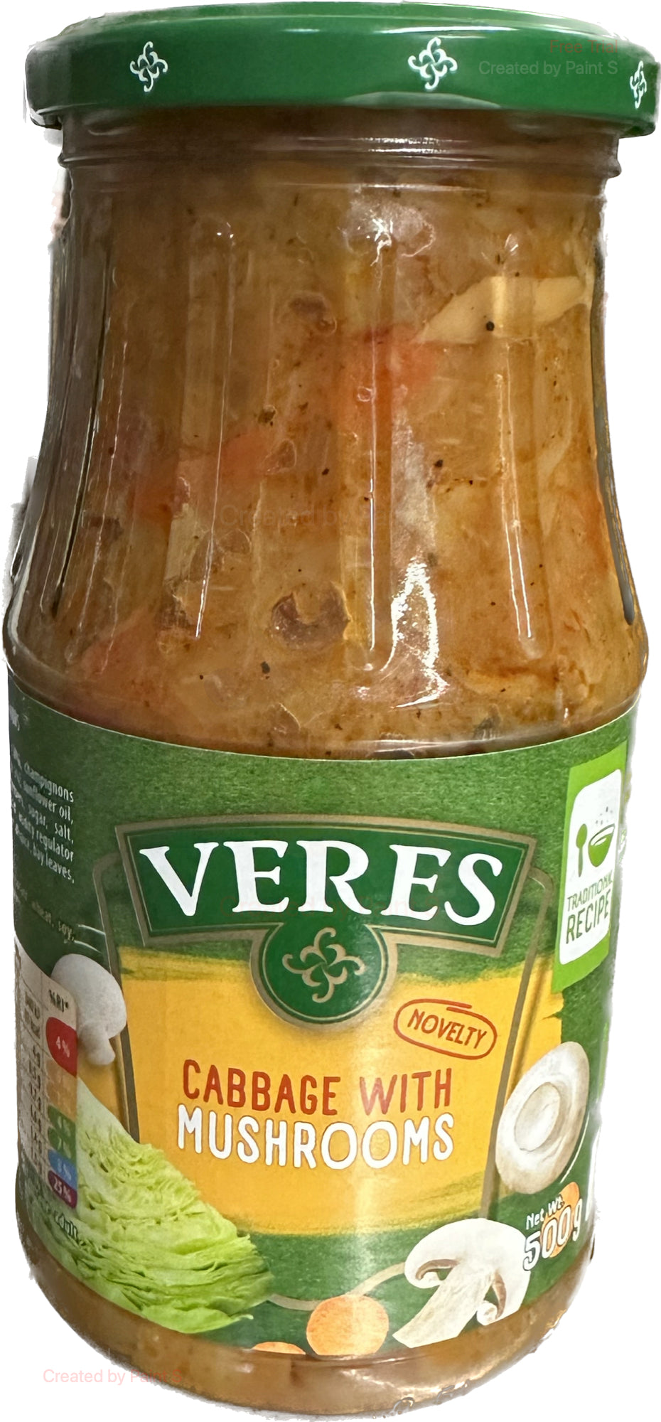 2551: VERES - CABBAGE WITH MUSHROOM - 12/500G - $4.30
