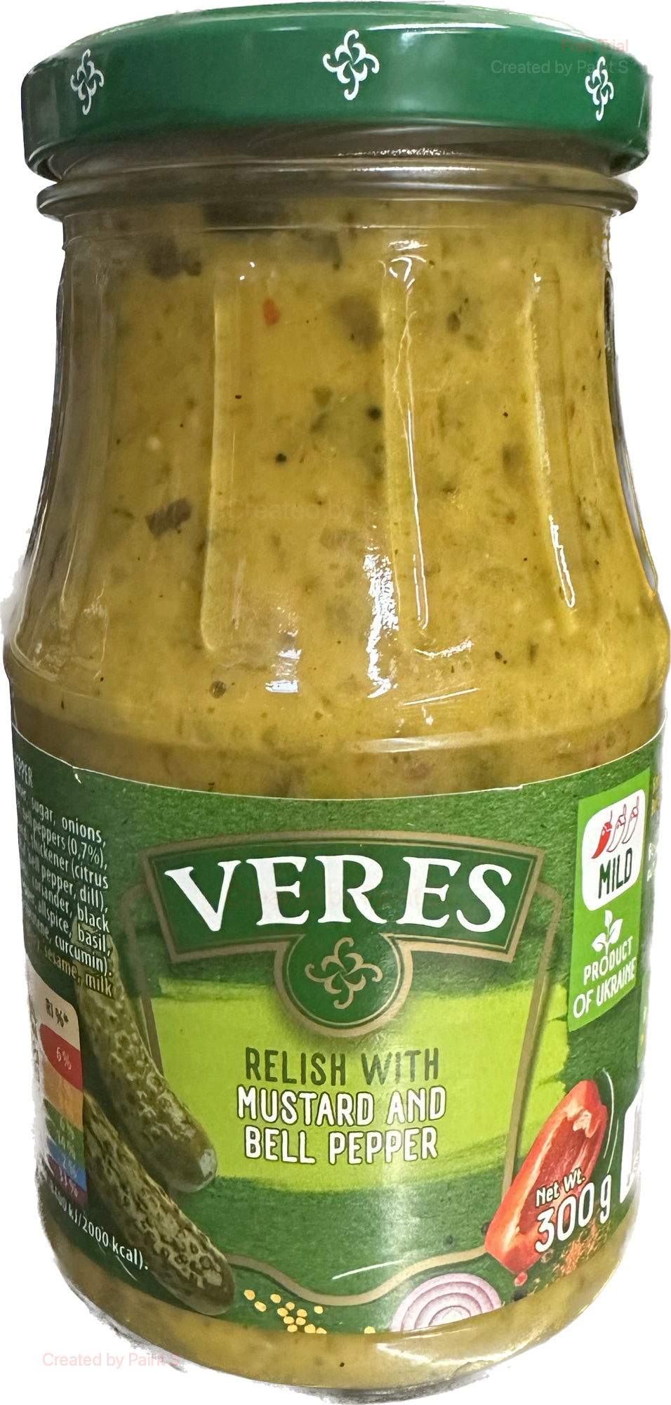 2554: VERES - RELISH W/MUSTARD AND BELL PEPPER - 12/300G - $2.70