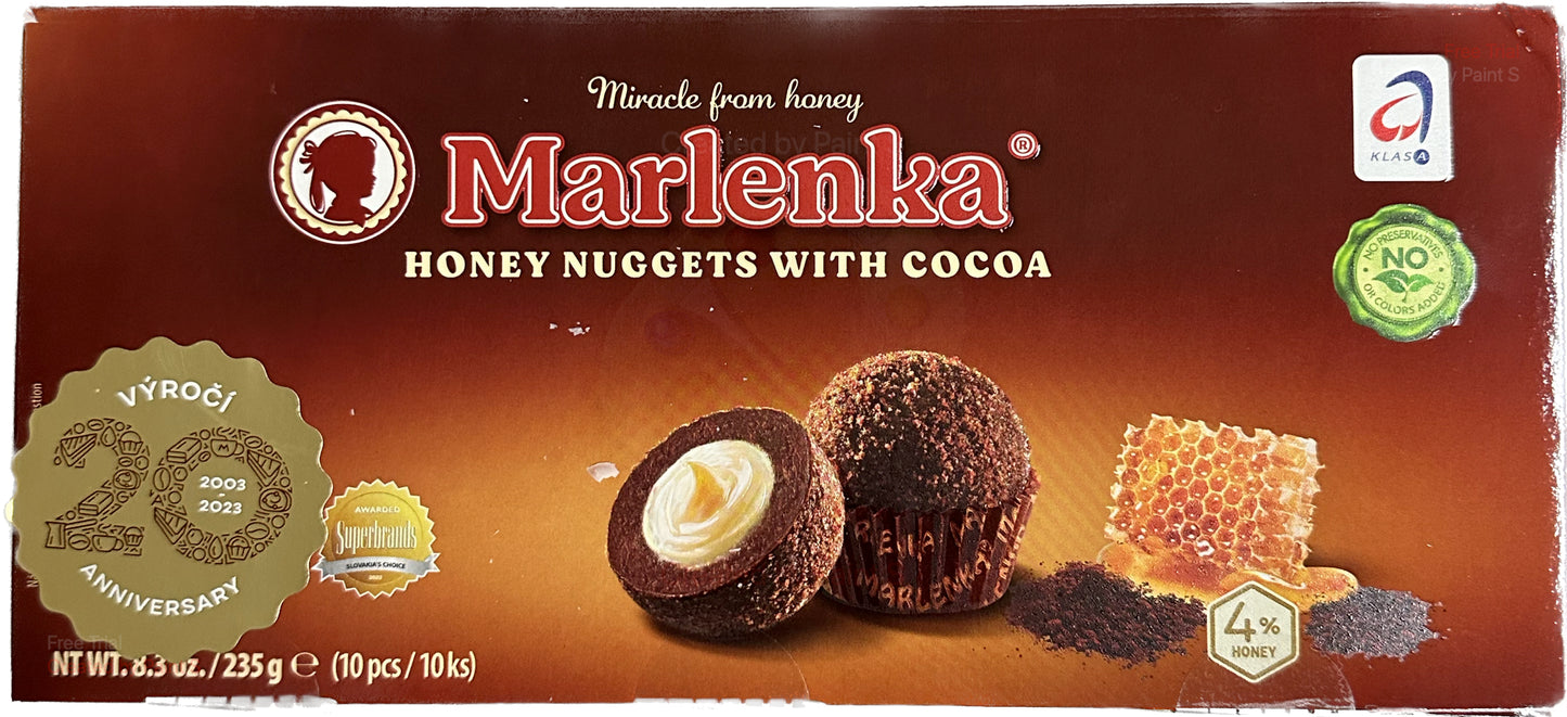 2584: MARLENKA HONEY NUGGETS WITH COCOA (Refrigerated) 12/235g $9.5