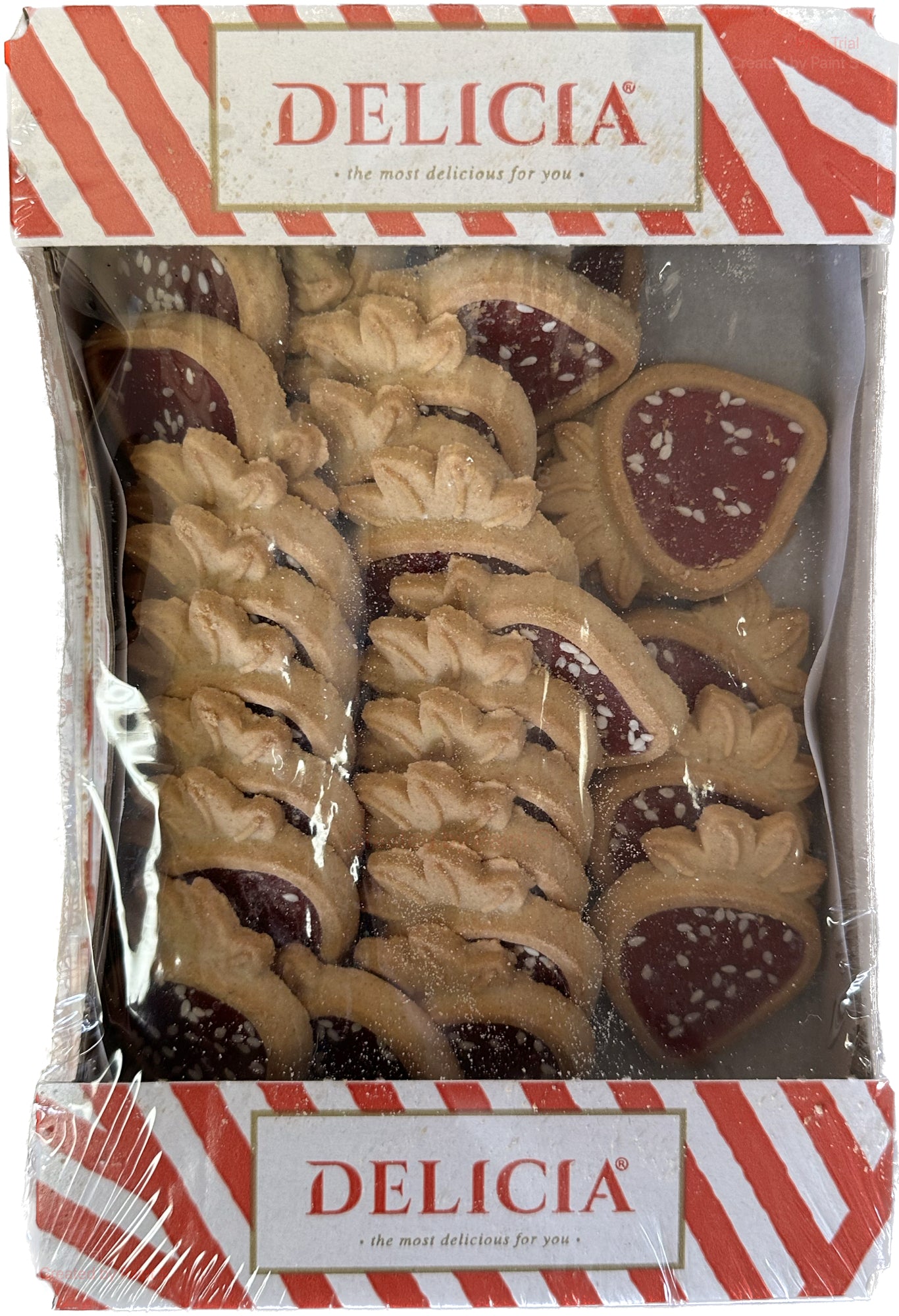 2611: Delicia "Jelly berry" biscuits 1/300g $4.3