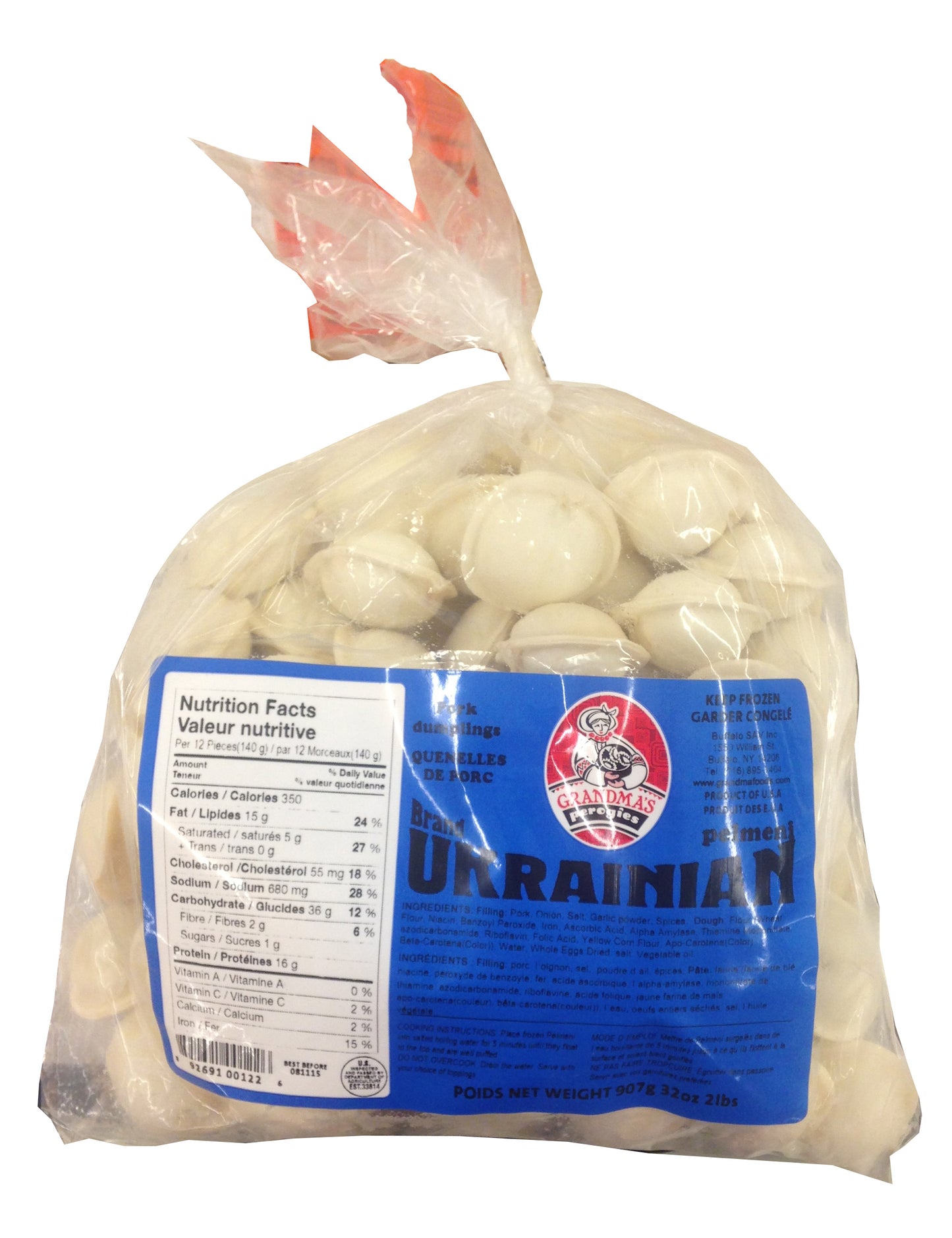 100166: GRANDMAS UKRANIAN PEROGIES - 14/908G - $6.50