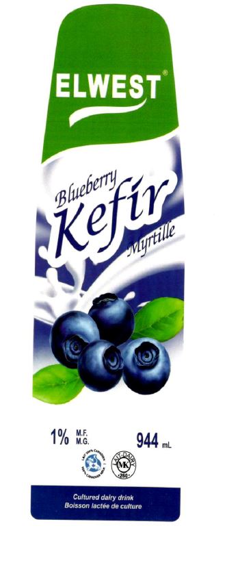 EL WEST BLUEBERRY KEFIR 1% SOLD BY PC - 12/944ML - $2.62