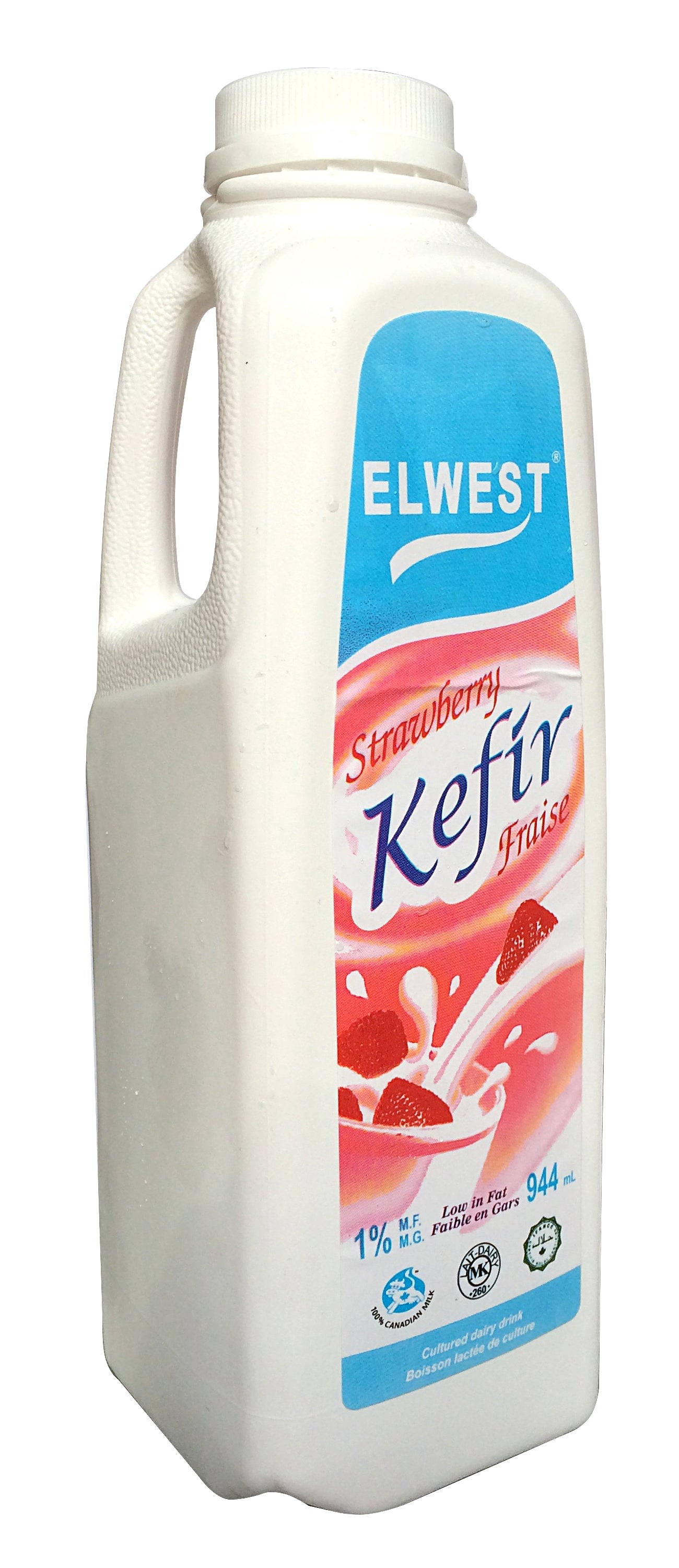 EL WEST KEFIR STRAWBERRY 1.5% SOLD BY PC - 12/944ML - $2.62