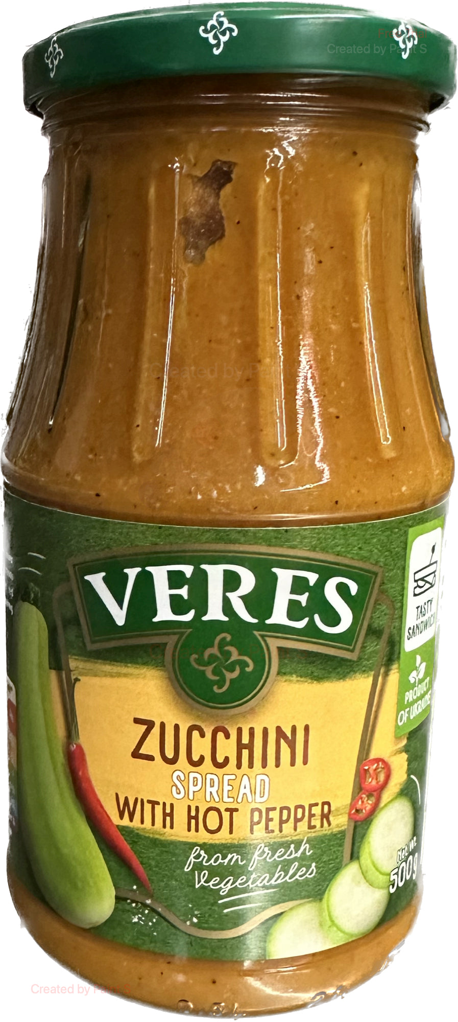 2256: VERES ZUCCINI SPREAD W/PEPPER - 12/505GR - $3.50