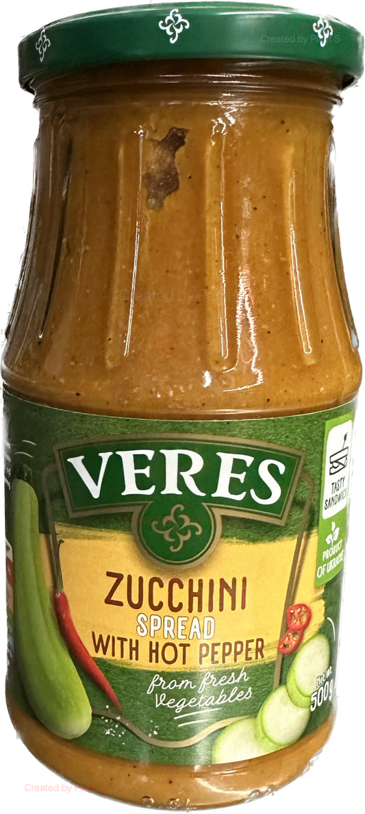2256: VERES ZUCCINI SPREAD W/PEPPER - 12/505GR - $3.50