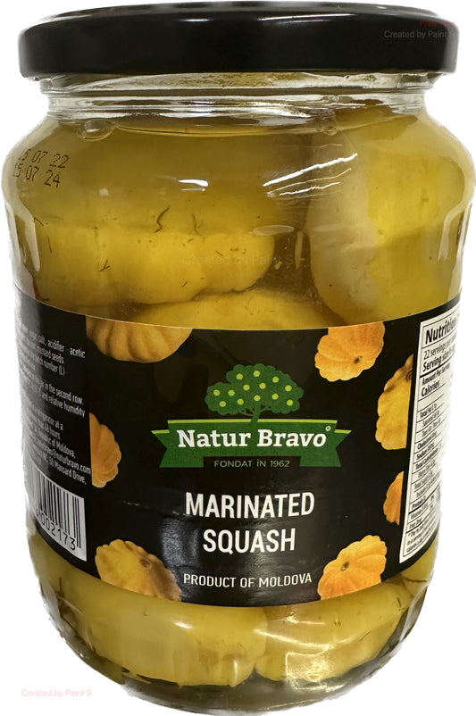 2506: NATUR BRAVO - MARINATED SQUASH - $2.25 - 8/670ml