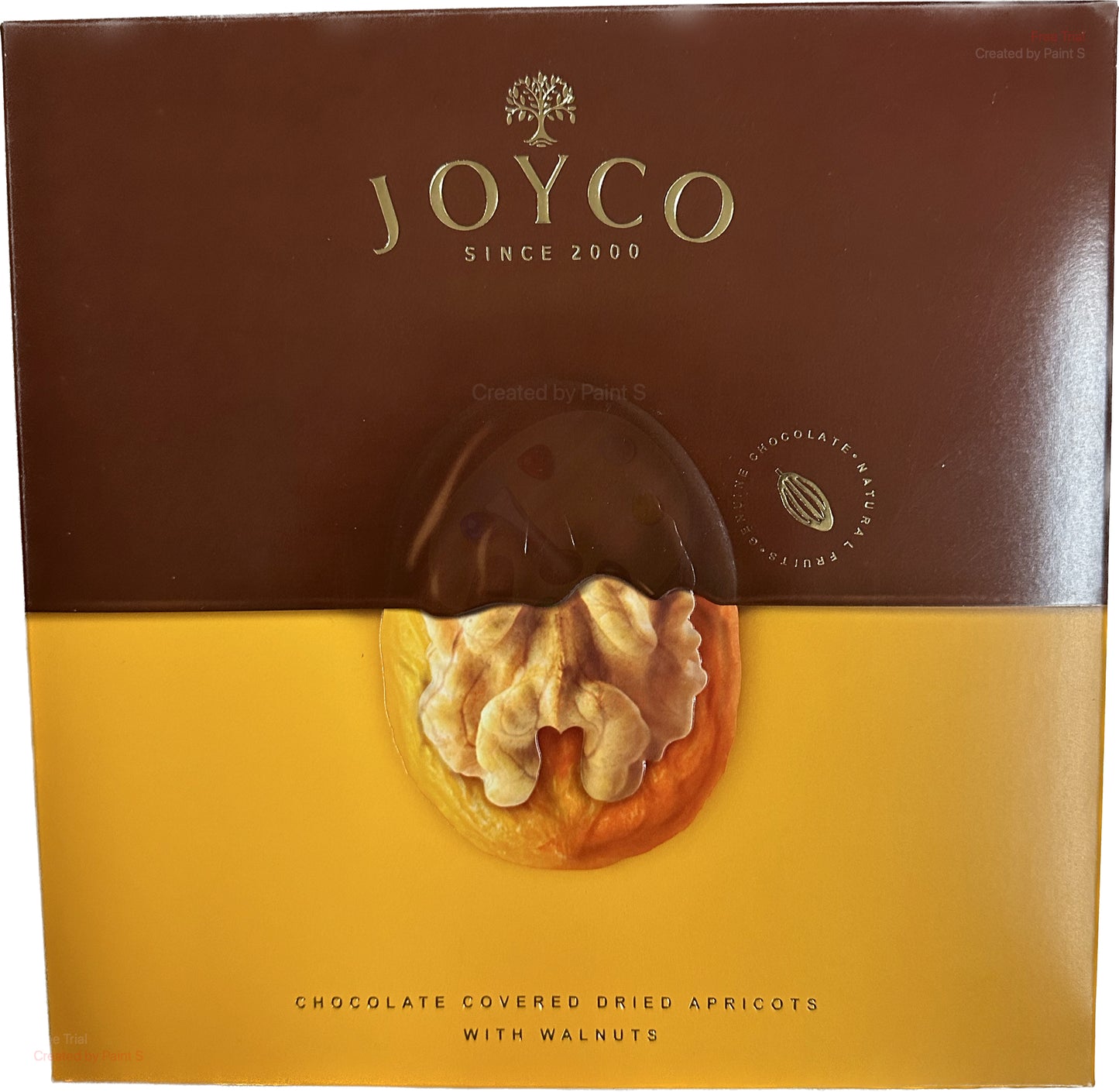 2539: CHOCOLATE COVERED APRICOTS WITH WALNUT - 8/150G $7