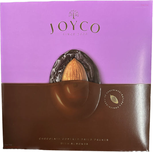 2540: CHOCOLATE COVERED PRUNES WITH ALMOND - 8/150G $7