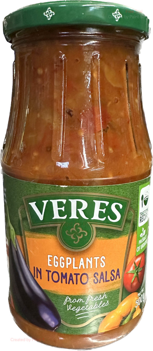 2543: VERES - EGGPLANT IN TOMATO SALSA  - 12/500G - $3.50