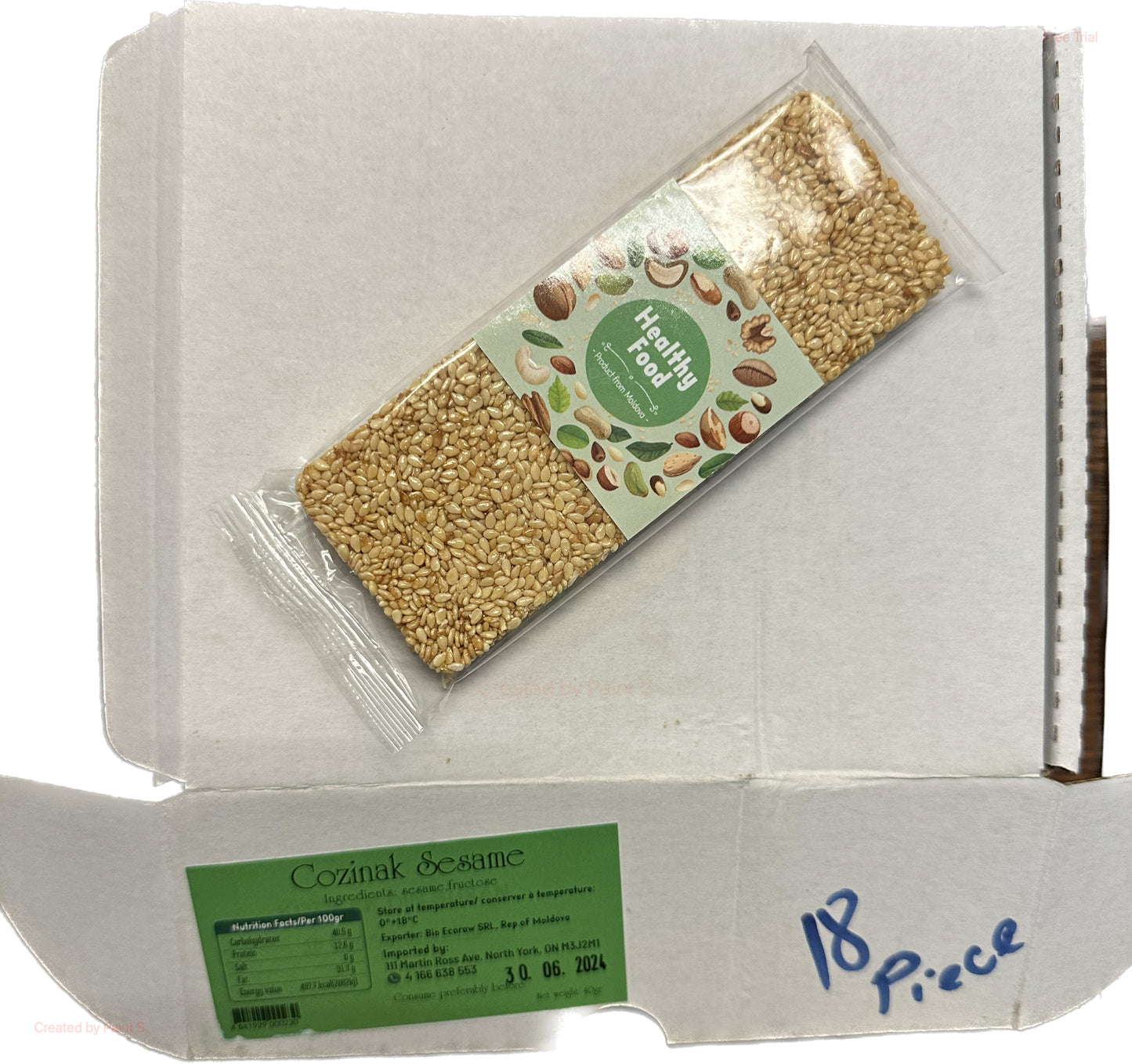 2590: Cozinak Sesame 18/40g $0.9