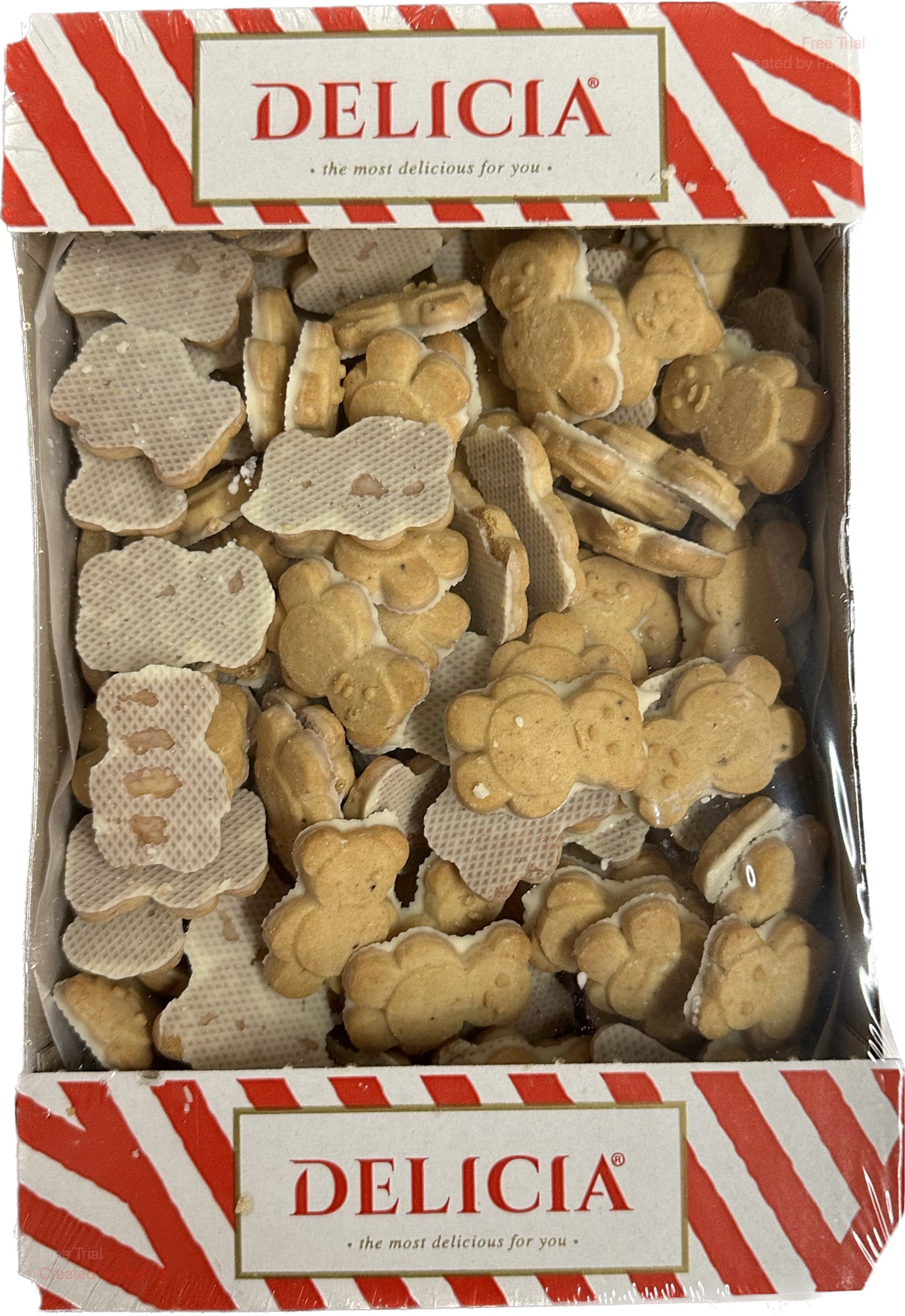 2608: Delicia "Mini Mishka" biscuits  1/300g $4.3