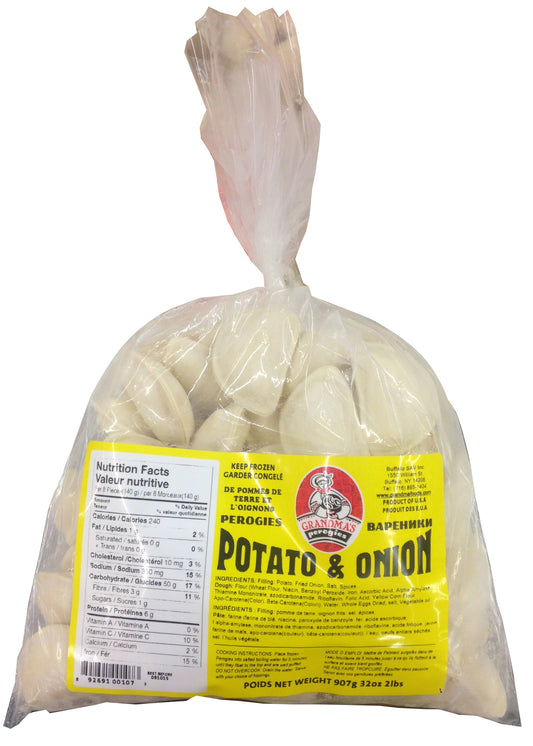 100168: GRANDMAS POTATO ONION PEROGIES - 14/908G - $6.50