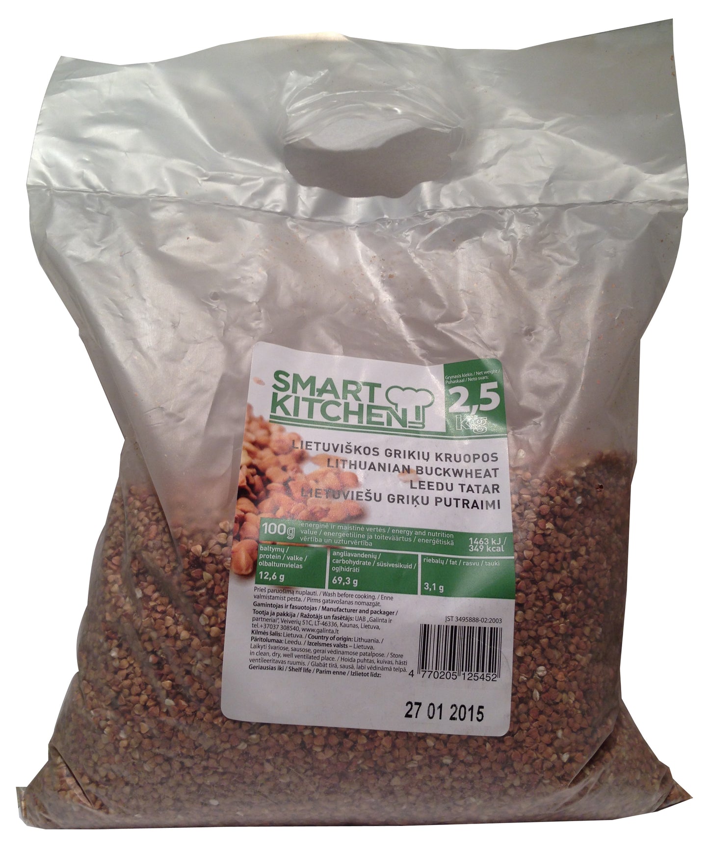 1043: SMART KITCHEN BUCKWHEAT 5/2.5KG - $10.95