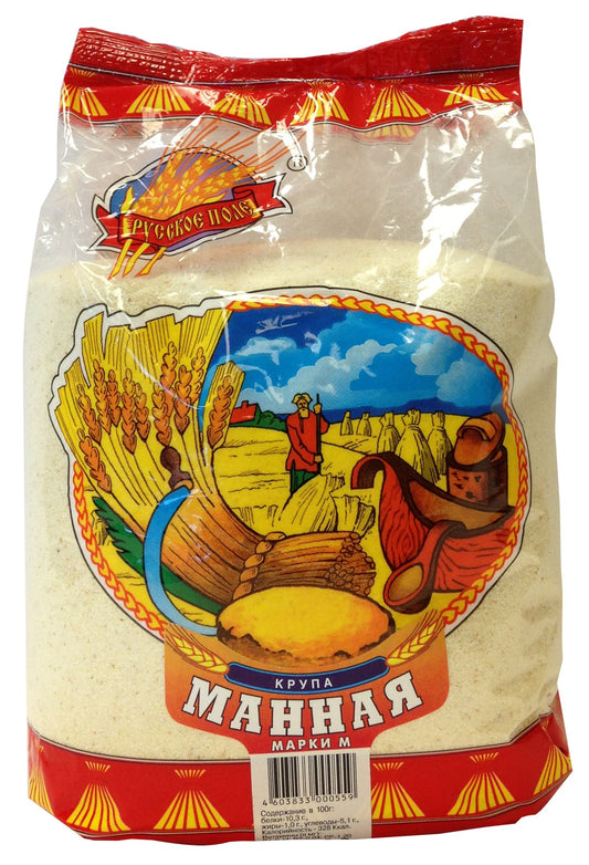 1075: RUSSIAN FIELD SEMOLINA - 12/800G - $2.6
