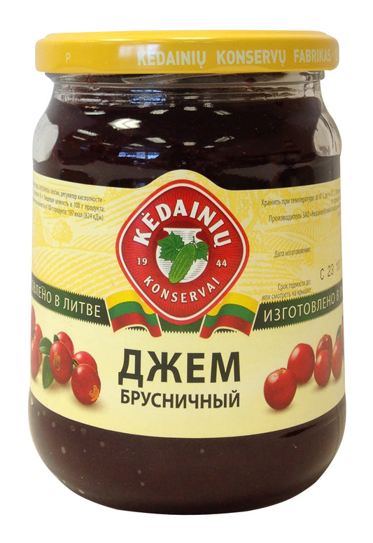 1085: KU - JAM BRUSNIKA/LINGOBERRY - 10/540ML - $4.00