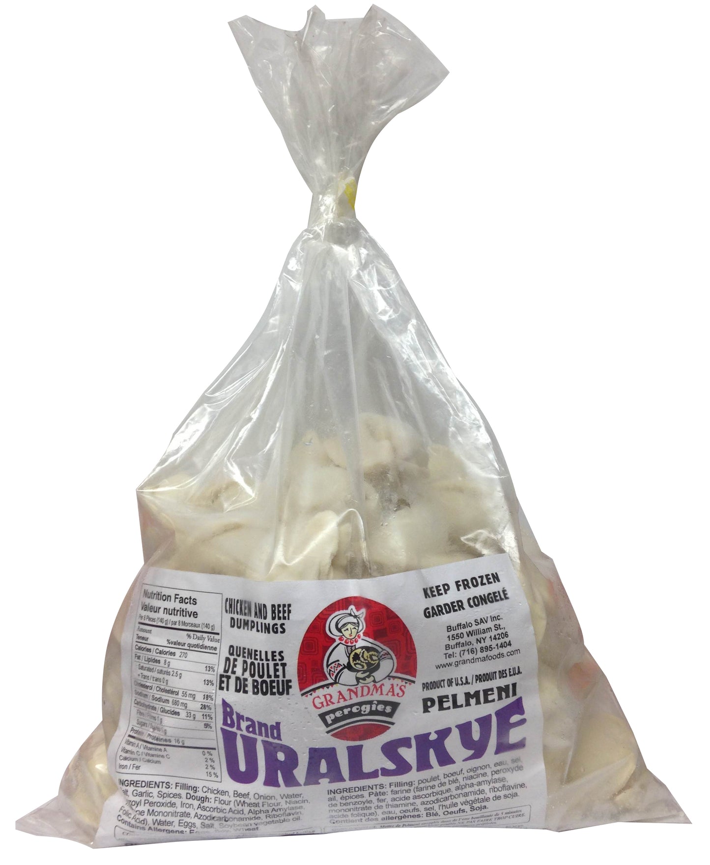 1175: GRANDMAS URALSKIYE PEROGIES - 14/908G - $6.50