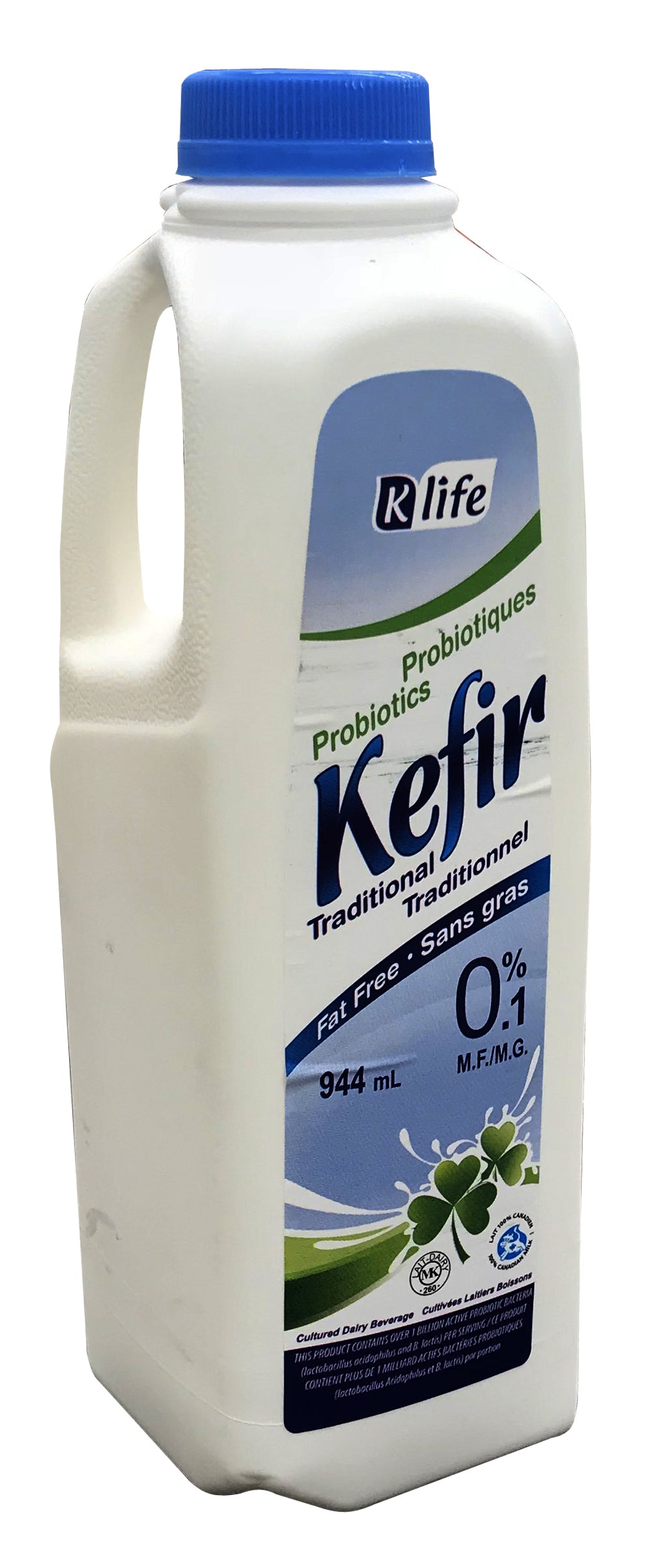 K.LIFE KEFIR TRADITIONAL ZERO FAT 0.01% - SOLD BY PC - 12/944ML - $2.99