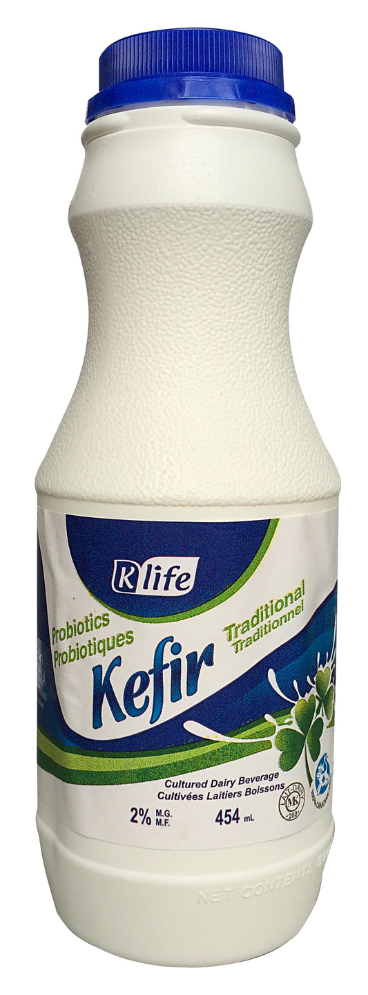 K.LIFE KEFIR TRADITIONAL  2 %  - SOLD BY PC - 12/454ML - $1.65