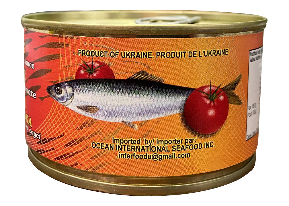 FRIED SPRATS/KILKA IN TOMATO SAUCE  - 48/240GR - $2.05