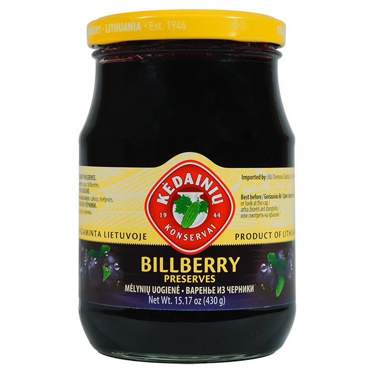 KU - BILLBERRY PRESERVES - 10/430ML - $3.50/PC