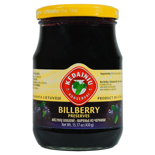 KU - BILLBERRY PRESERVES - 10/430ML - $3.50/PC