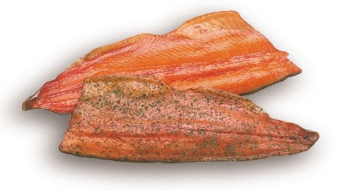 SMOKED RAINBOW TROUT FILLETS 5LB/CASE $17/LB