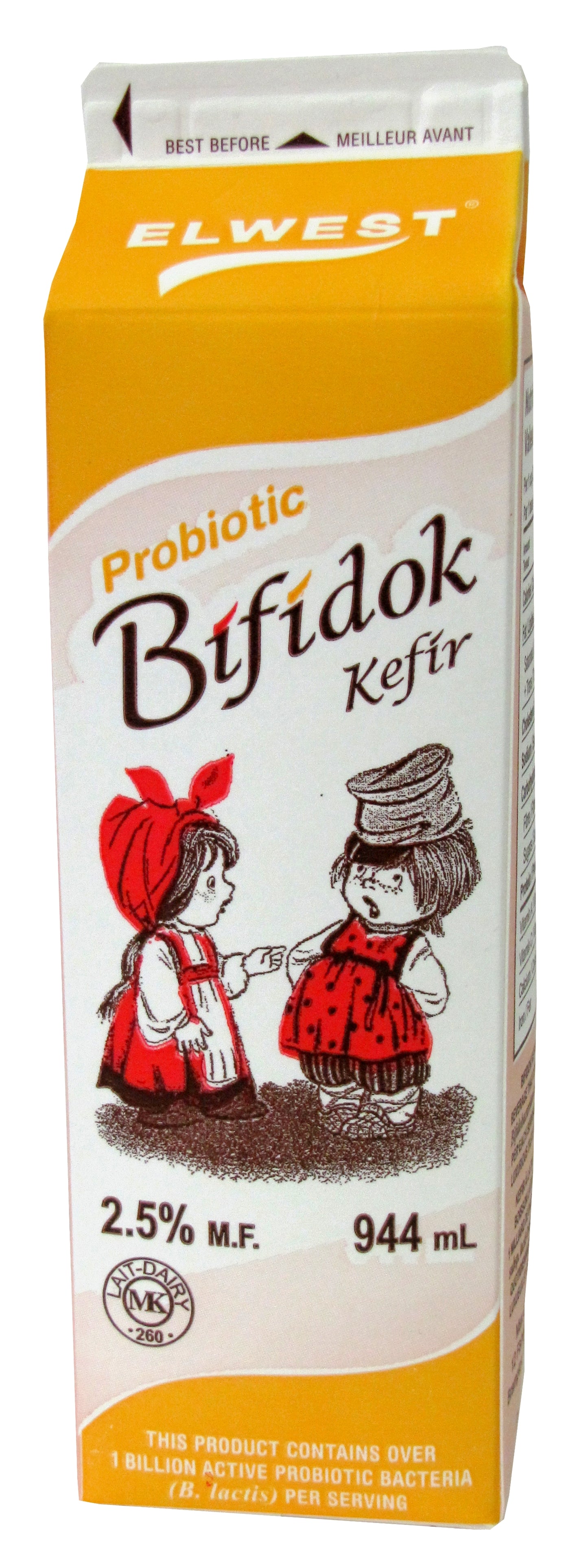 El West Kefir Bifidok 2.5 %  SOLD BY PC - 12/944ML - $2.62