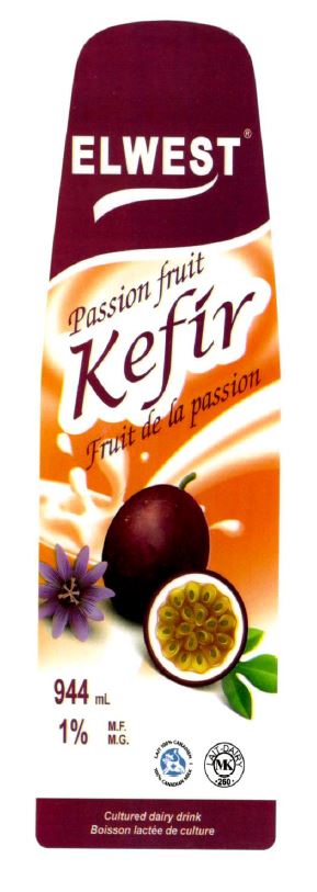 EL WEST KEFIR PASSION FRUIT 1%  SOLD BY PC - 12/944ML - $2.62