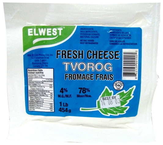 FRESH CHEESE 4% - SOLD BY PIECE, 20/454 - $3.99