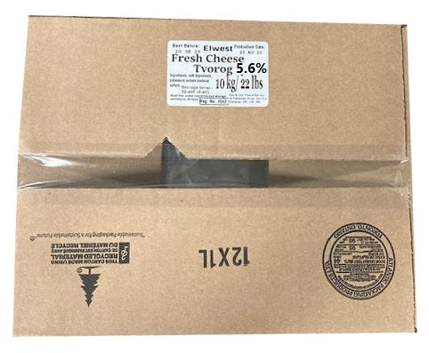 El West Tvorog 5.6% M.F. $6.39/KG - 15KG BOX